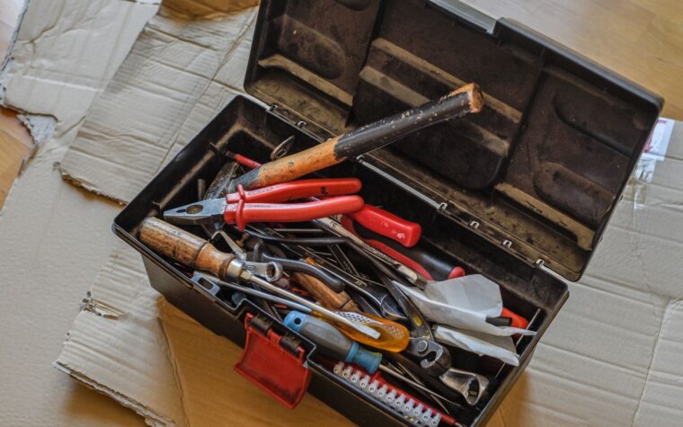 outils, outil, marteau, tournevis, déménagement, appartement, apartment, moving